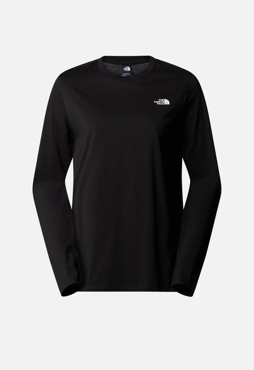 The North Face - W long sleeve simple dome tee - tnf black (jk3)