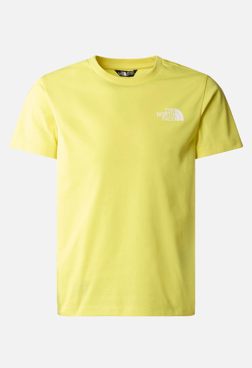 The North Face - Teen short sleeve simple dome tee - sun yellow