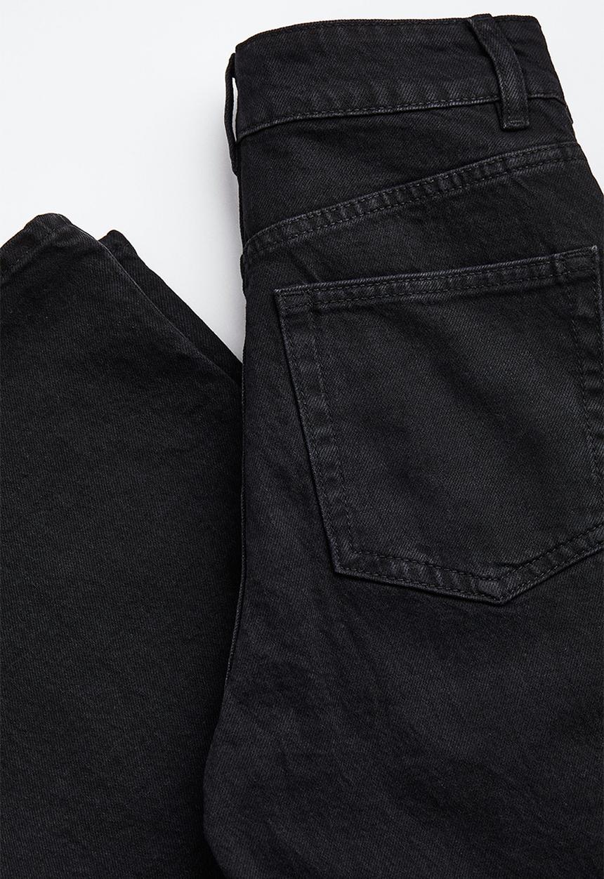 H&M - Wide high jeans - black
