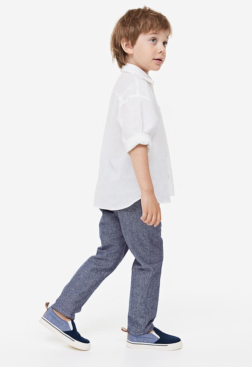 H&M - Cotton chinos - blue