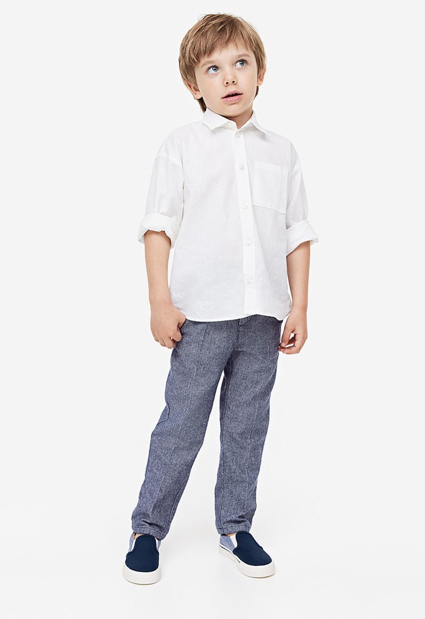 H&M - Cotton chinos - blue