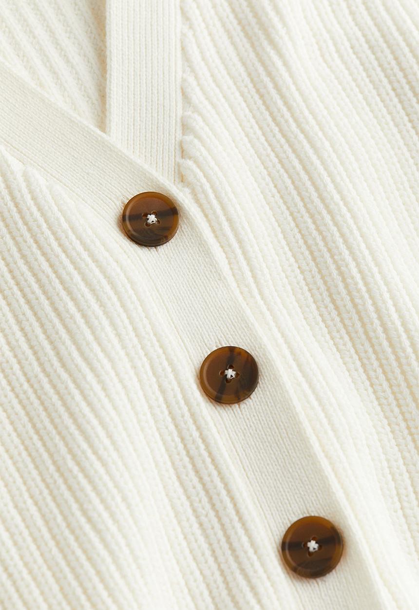 H&M - Knitted cardigan - white