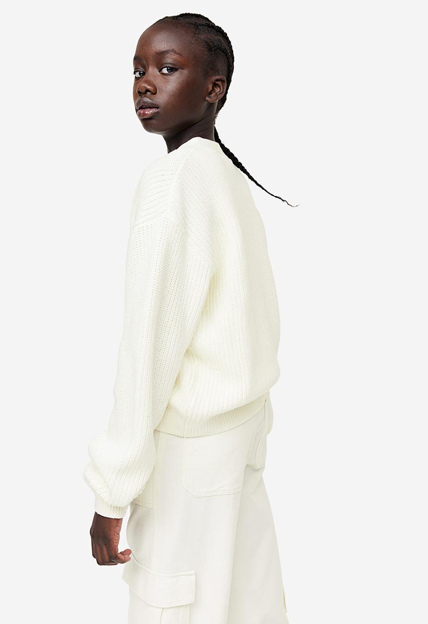 H&M - Knitted cardigan - white