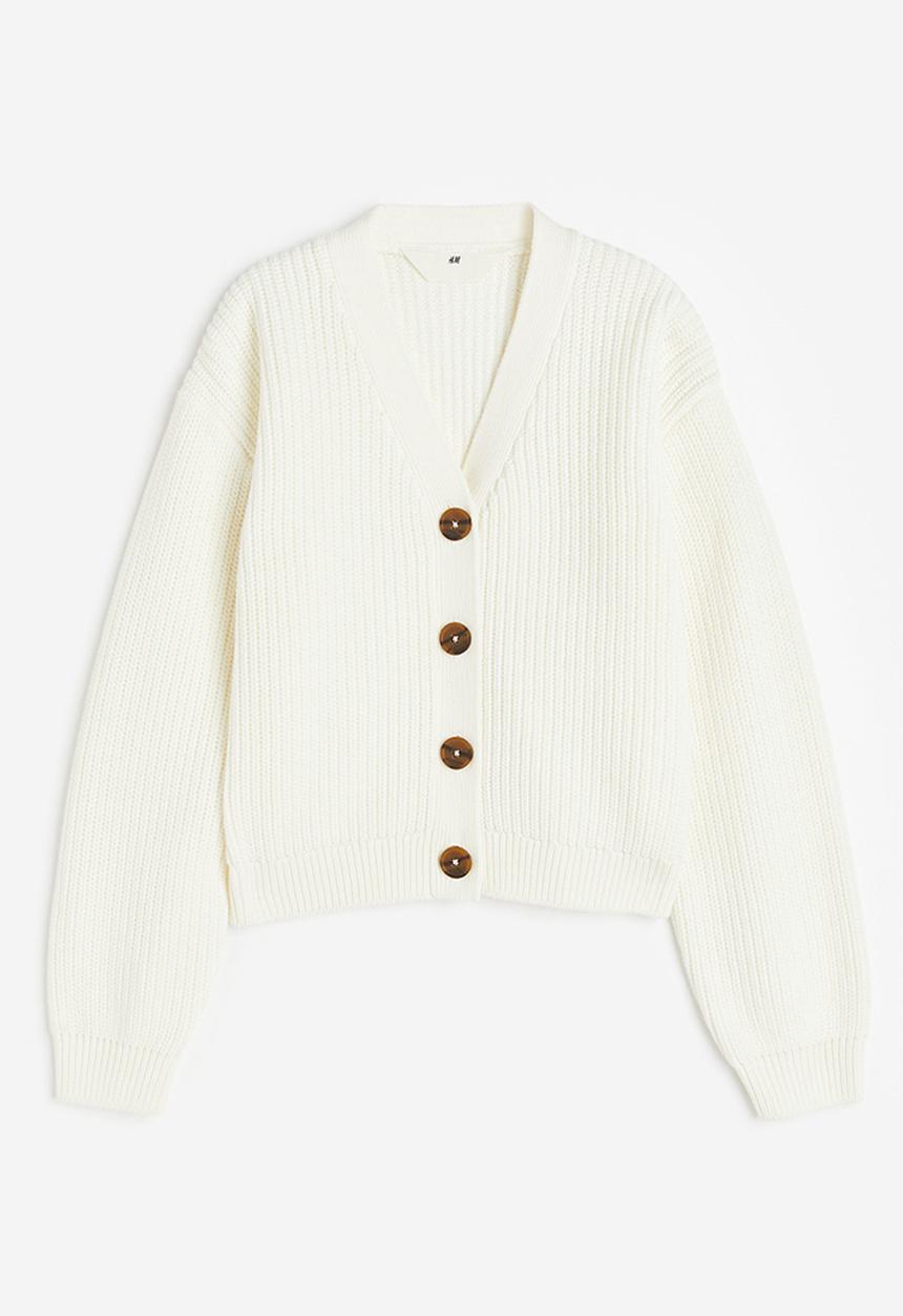 H&M - Knitted cardigan - white