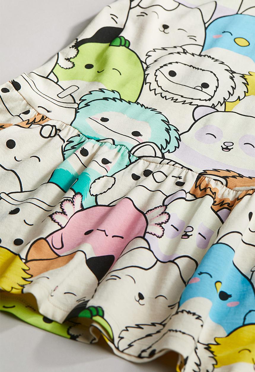 H&M - Patterned jersey dress - Cream Squishmallows