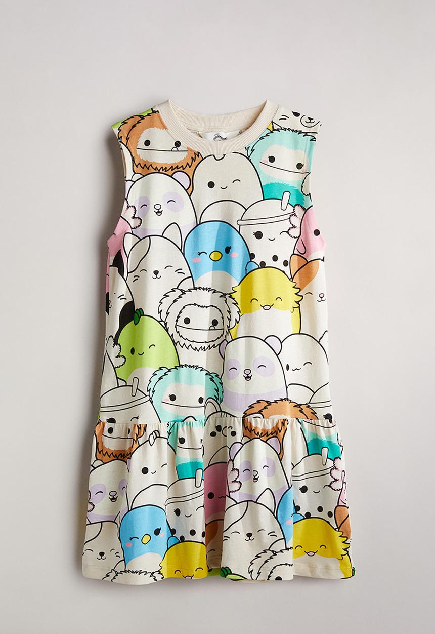 H&M - Patterned jersey dress - Cream Squishmallows