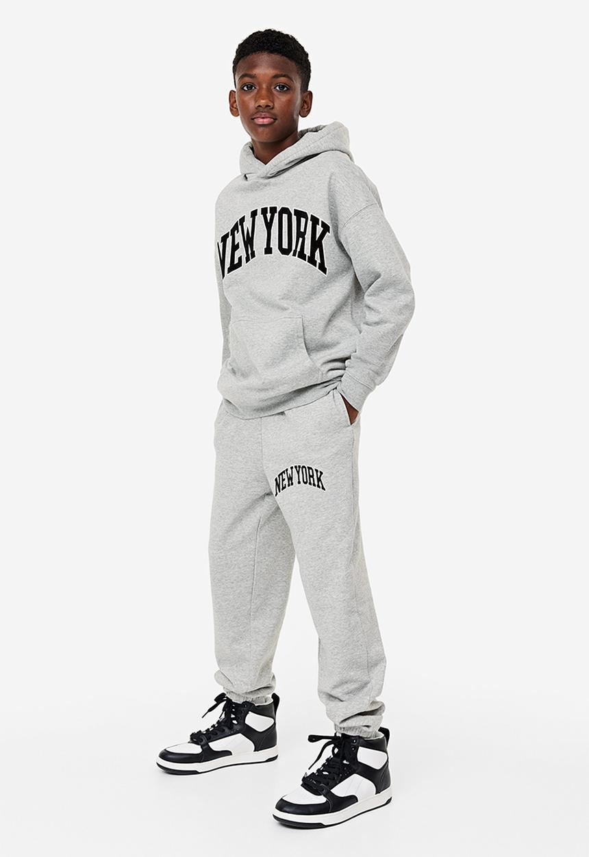 H&M - Joggers - Light grey marl New York