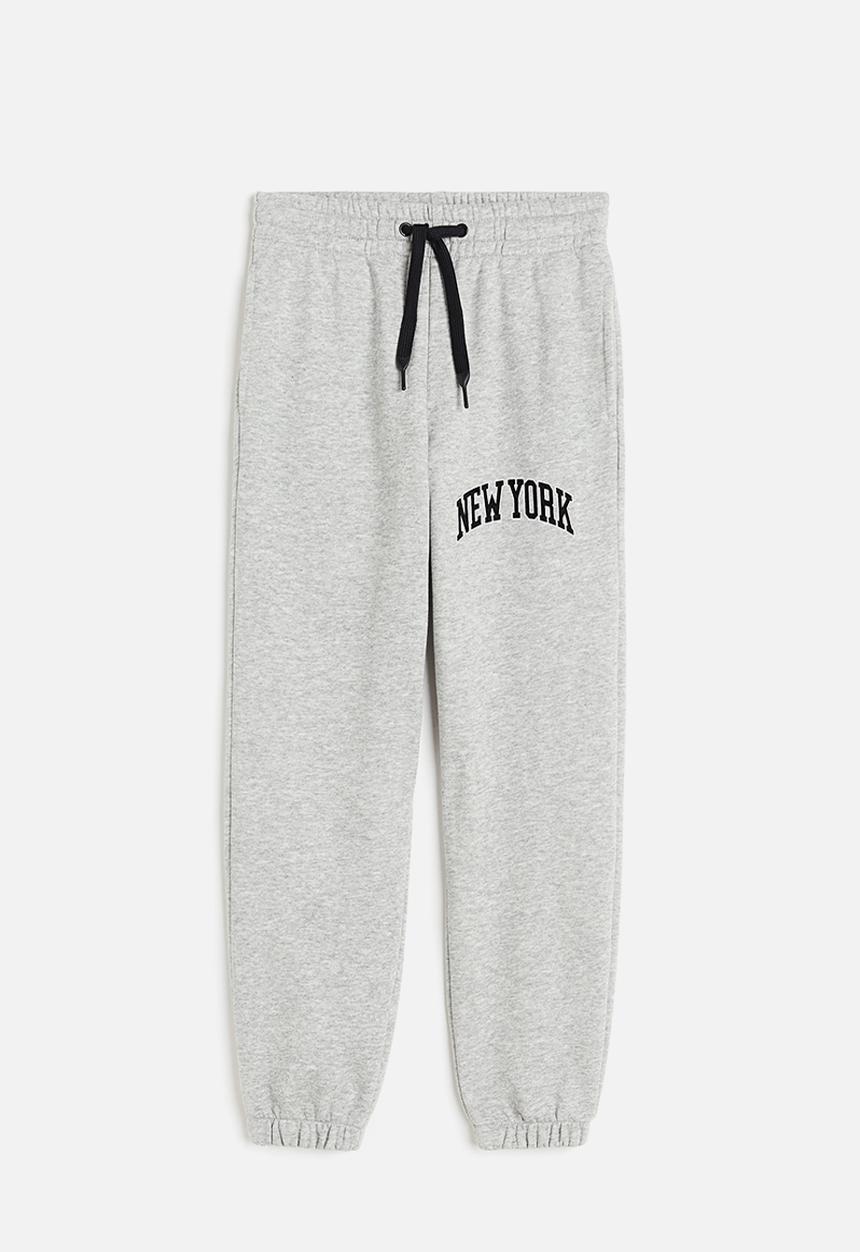 H&M - Joggers - Light grey marl New York