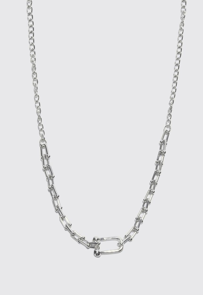 boohooMAN - Multi layer pendant necklace - silver