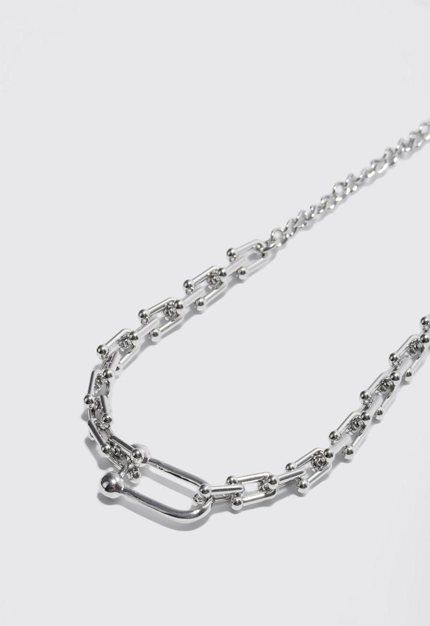 boohooMAN - Multi layer pendant necklace - silver