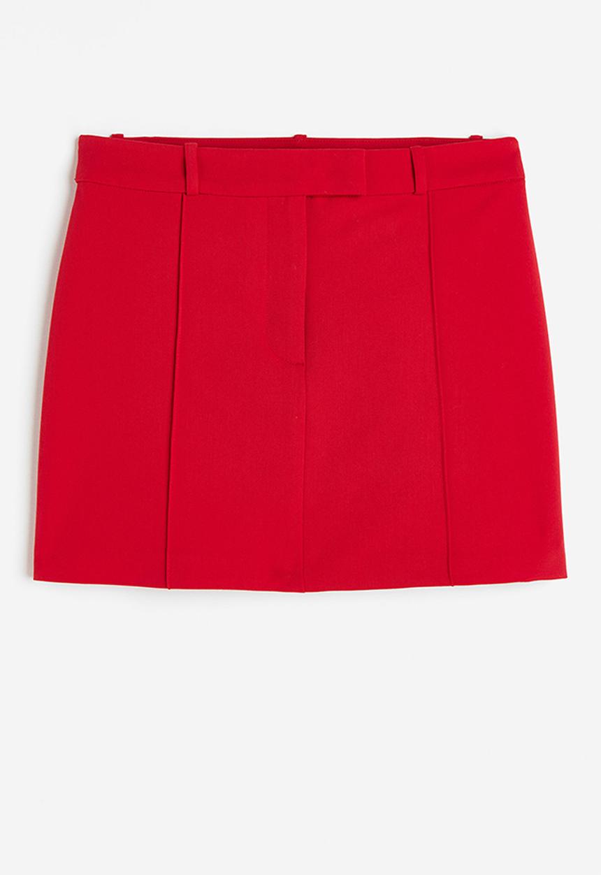 H&M - Tailored mini skirt - red