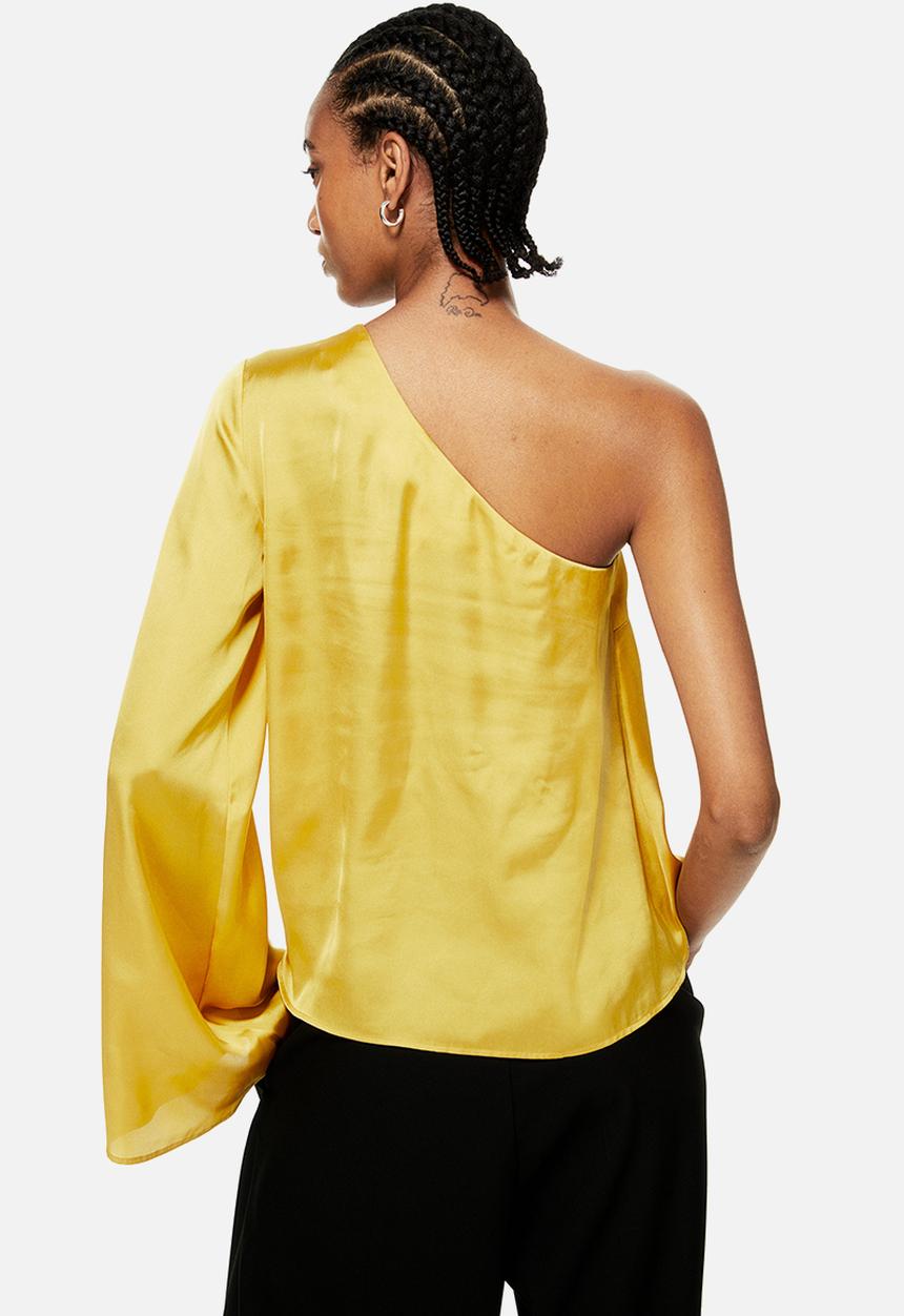 H&M - One-shoulder blouse - yellow