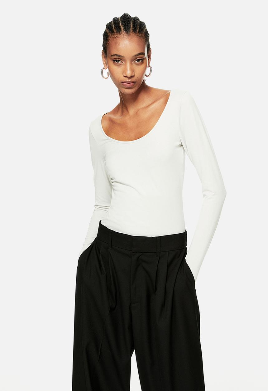H&M - Jersey top - beige