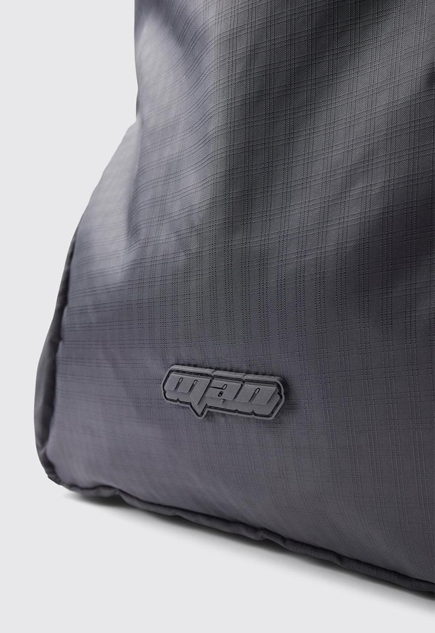 boohooMAN - Nylon ruched back pack - black