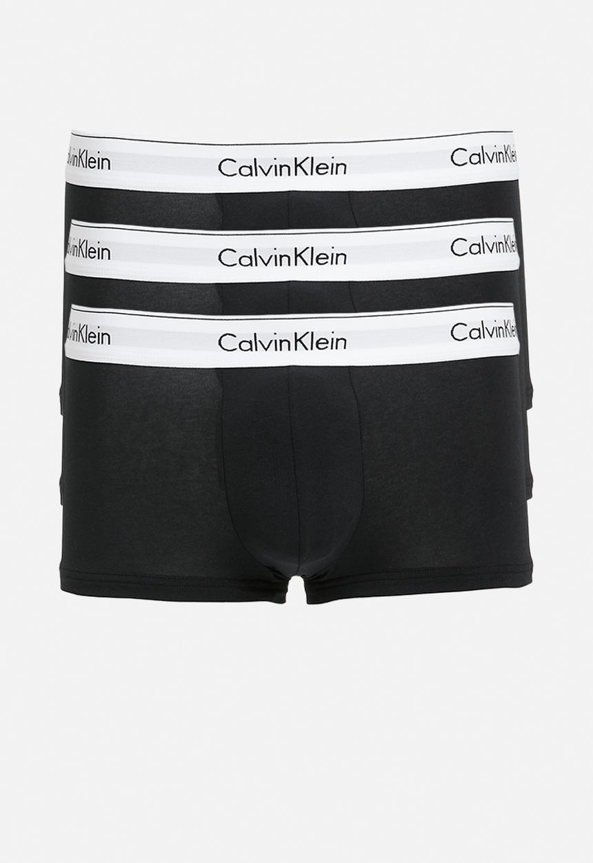 Calvin Klein - Low rise trunk 3 pack - black