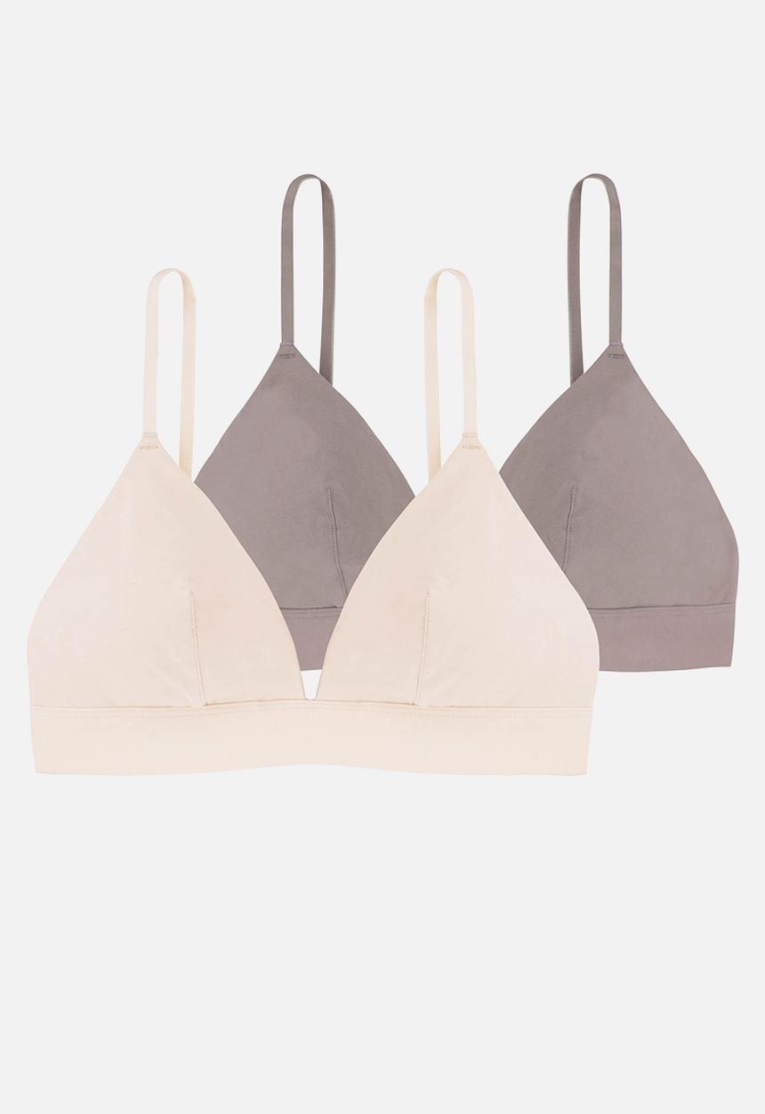 DORINA - Plus cali 2pack non padded bralette - ivory/beige