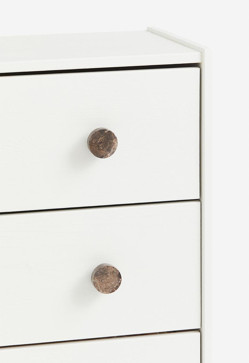 H&M - Marble knob - greige & stone