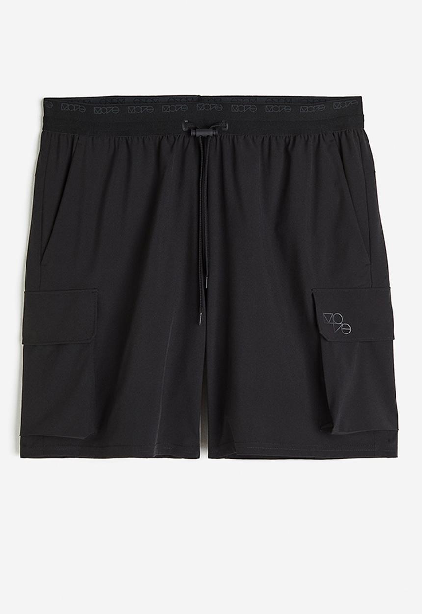 H&M - Drymove™ sports cargo shorts - black
