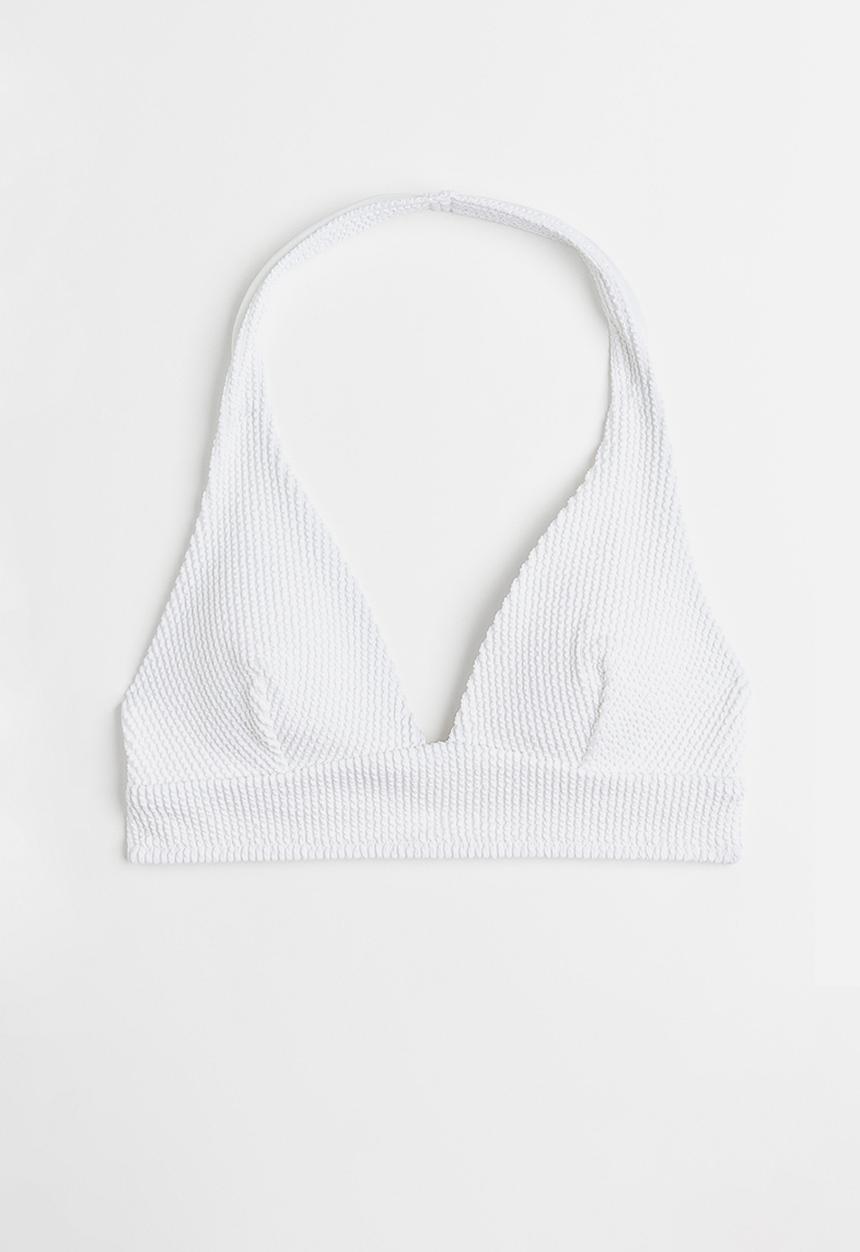 H&M - Padded bikini top - white