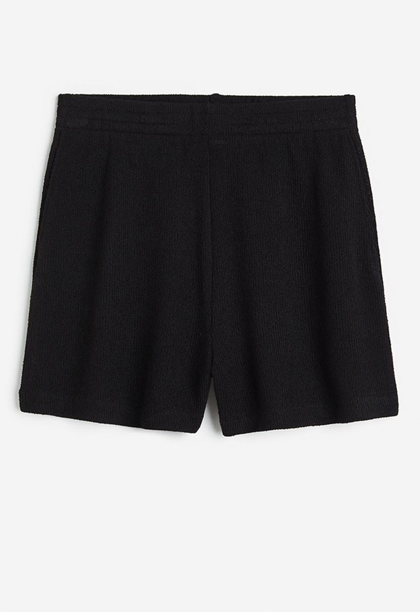 H&M - Jersey shorts - black