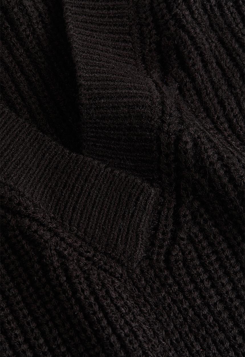 H&M - Rib-knit sweater vest - black