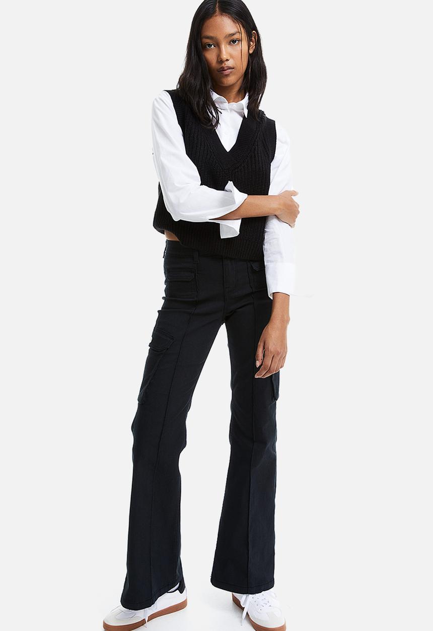H&M - Rib-knit sweater vest - black