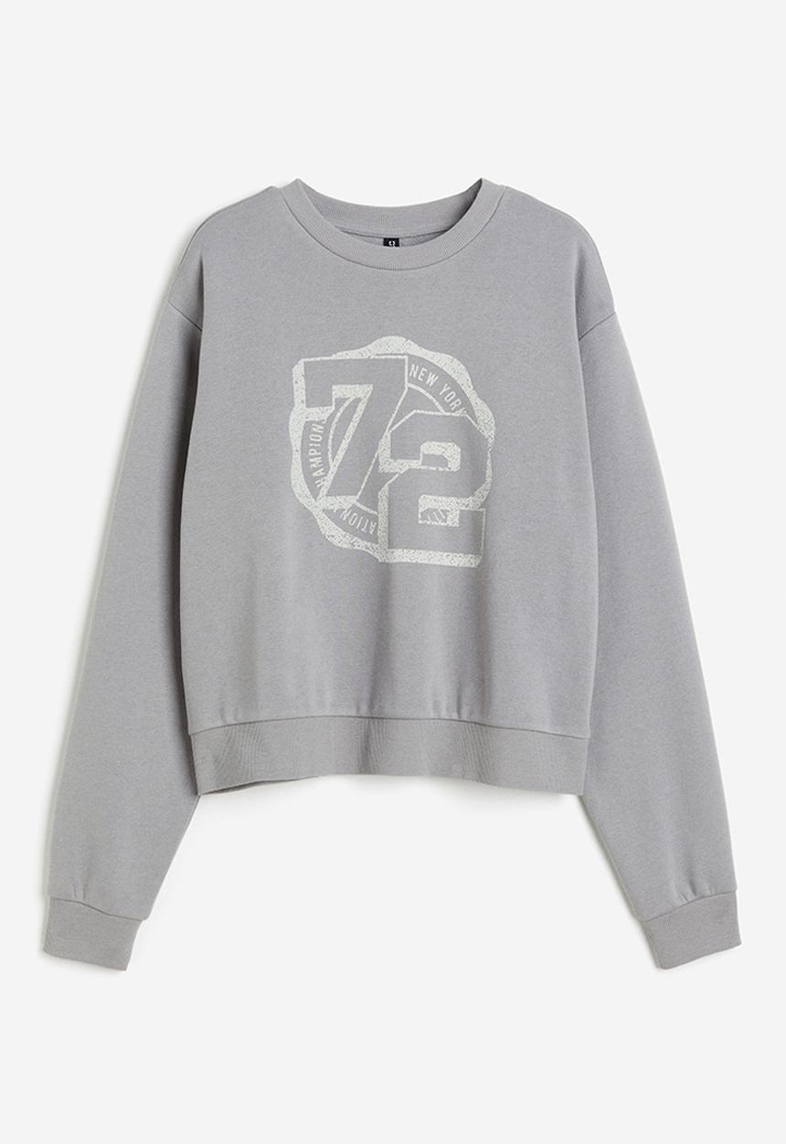 H&M - Printed sweatshirt - grey