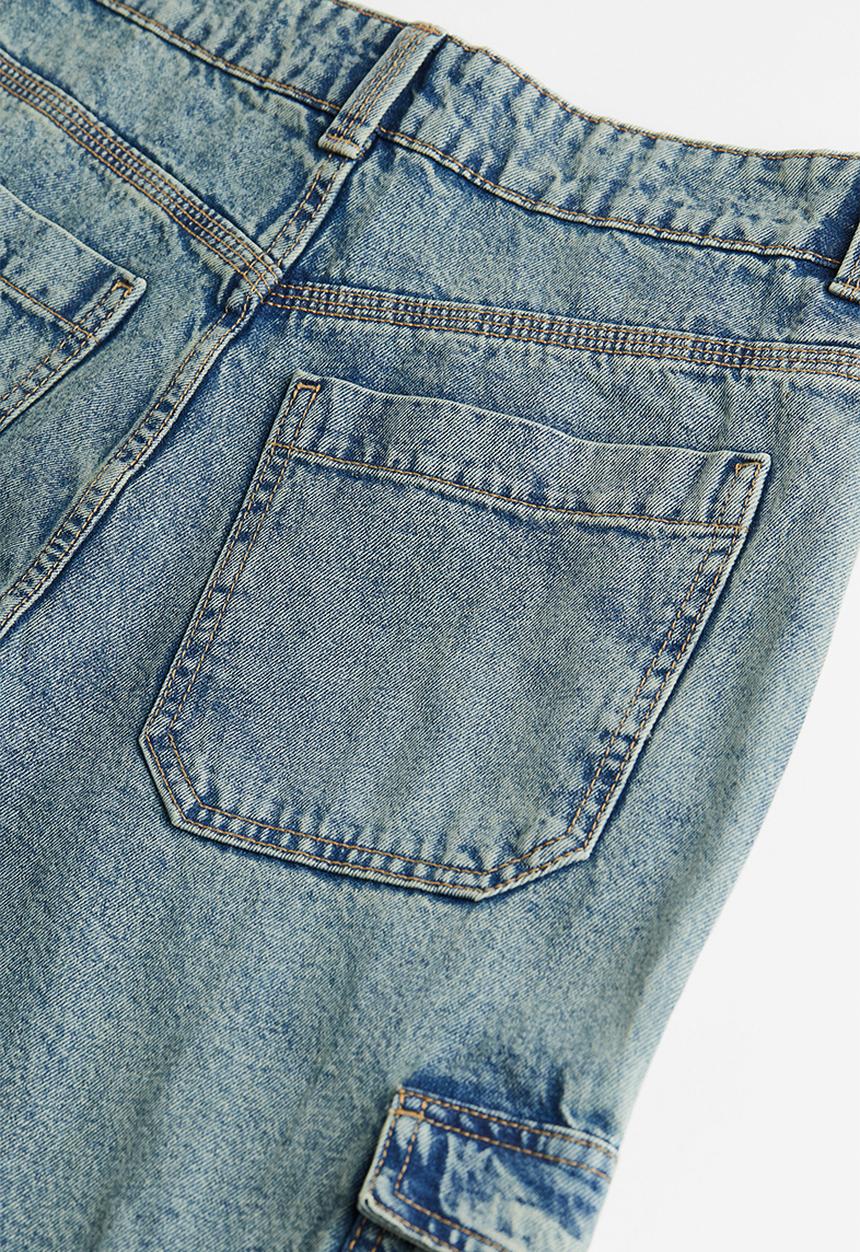 H&M - Denim cargo trousers - blue