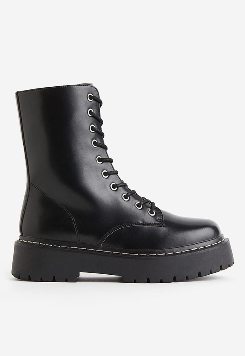 H&M - Lace-up boots - black