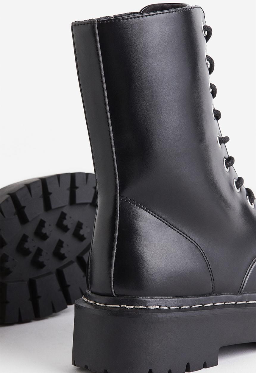 H&M - Lace-up boots - black