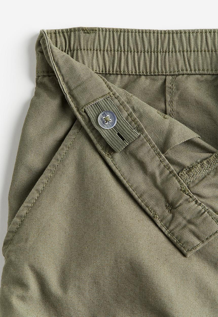 H&M - Wide cargo trousers - green