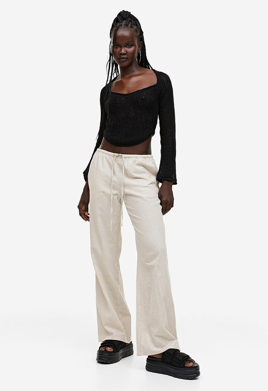 H&M - Wide trousers - beige