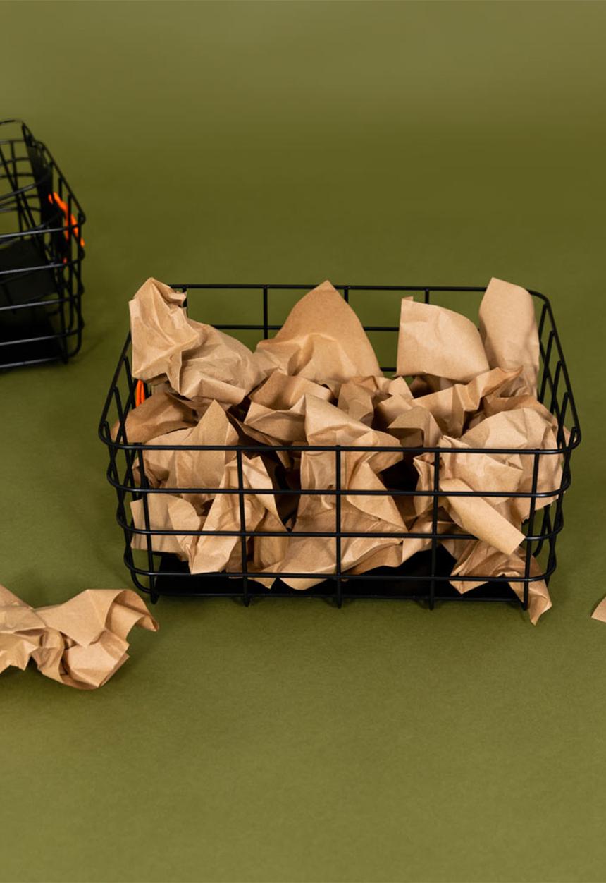 Popstrukt - Large Waffle Basket - Black
