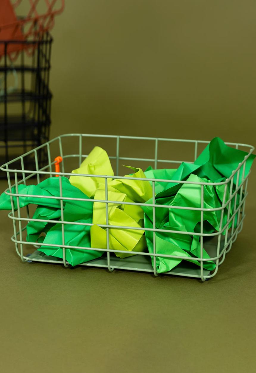 Popstrukt - Large Waffle Basket - Soft Sage