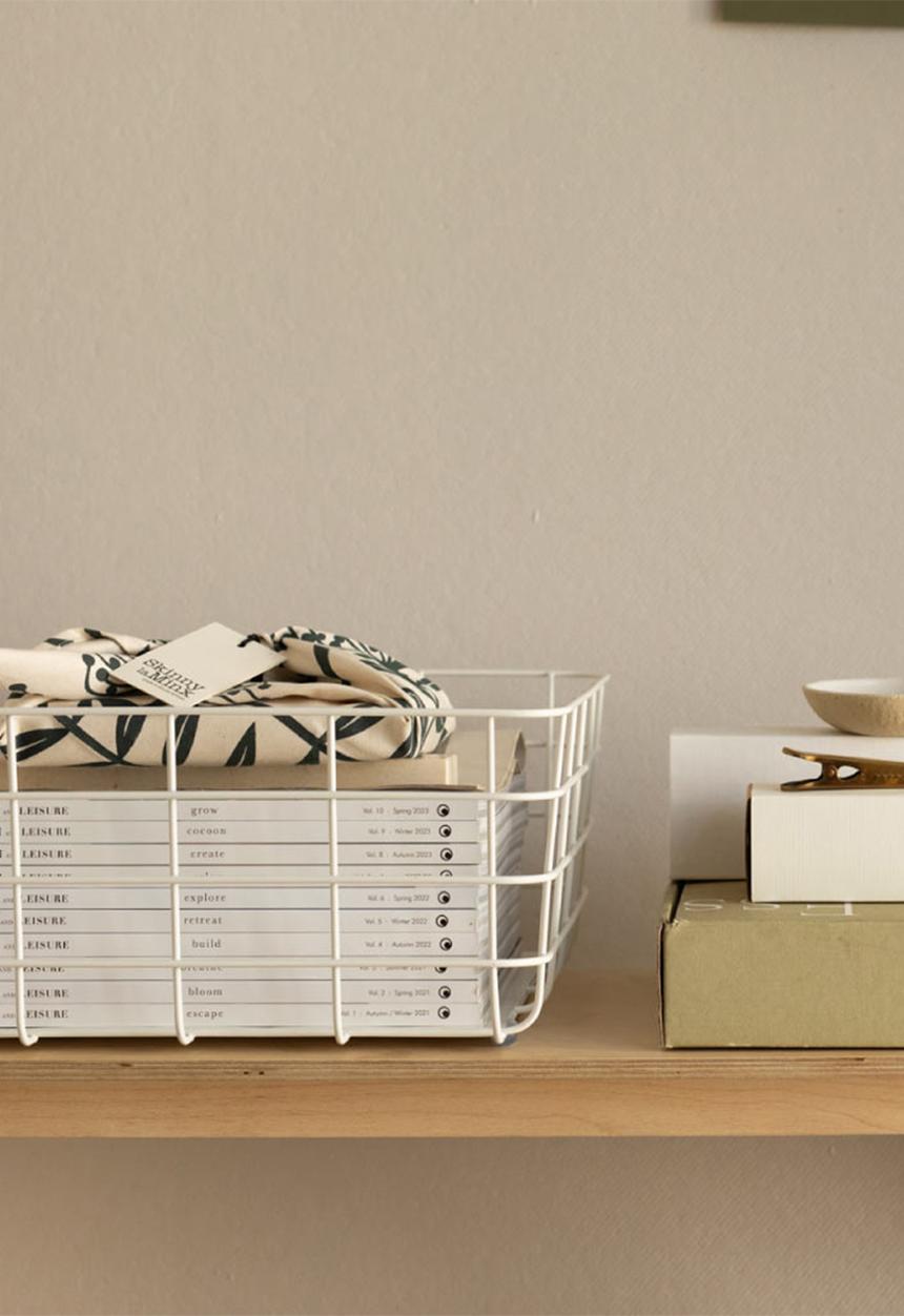 Popstrukt - Large Waffle Basket - White