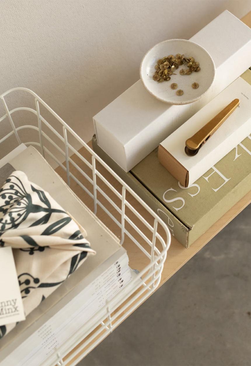 Popstrukt - Large Waffle Basket - White