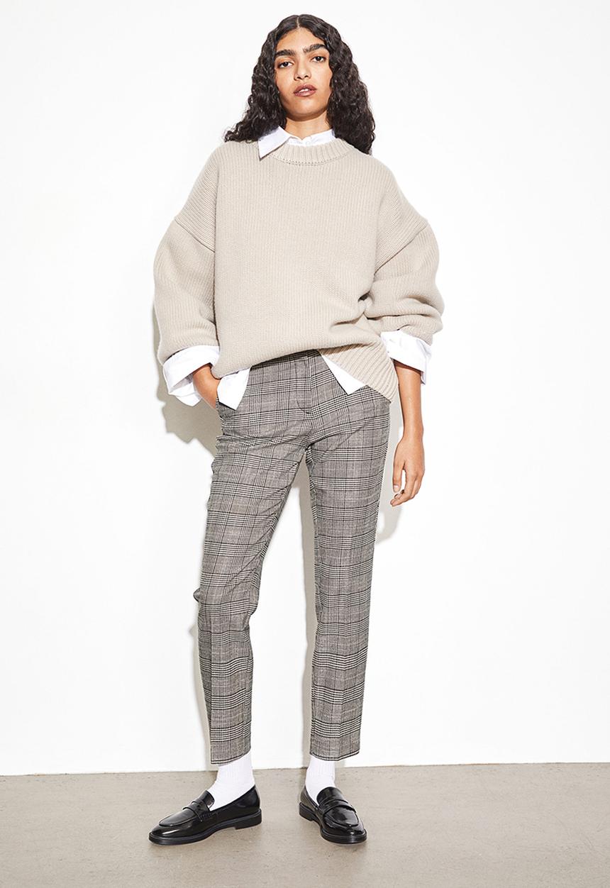 H&M - Cigarette trousers - multi, beige