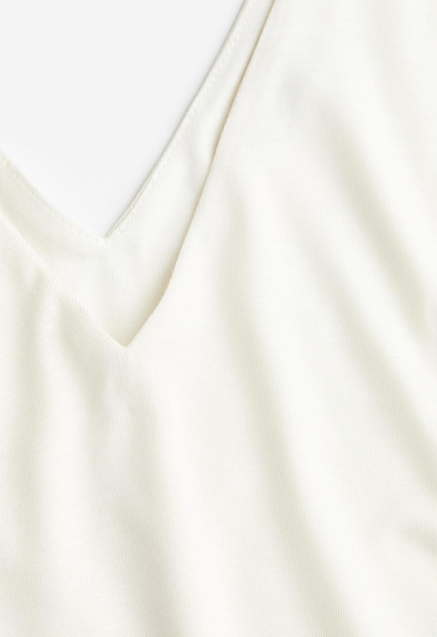 H&M - V-neck vest top - white