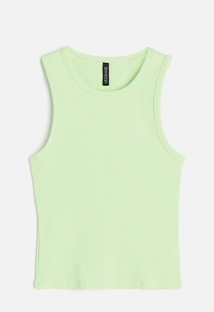 H&M - Ribbed vest top - green