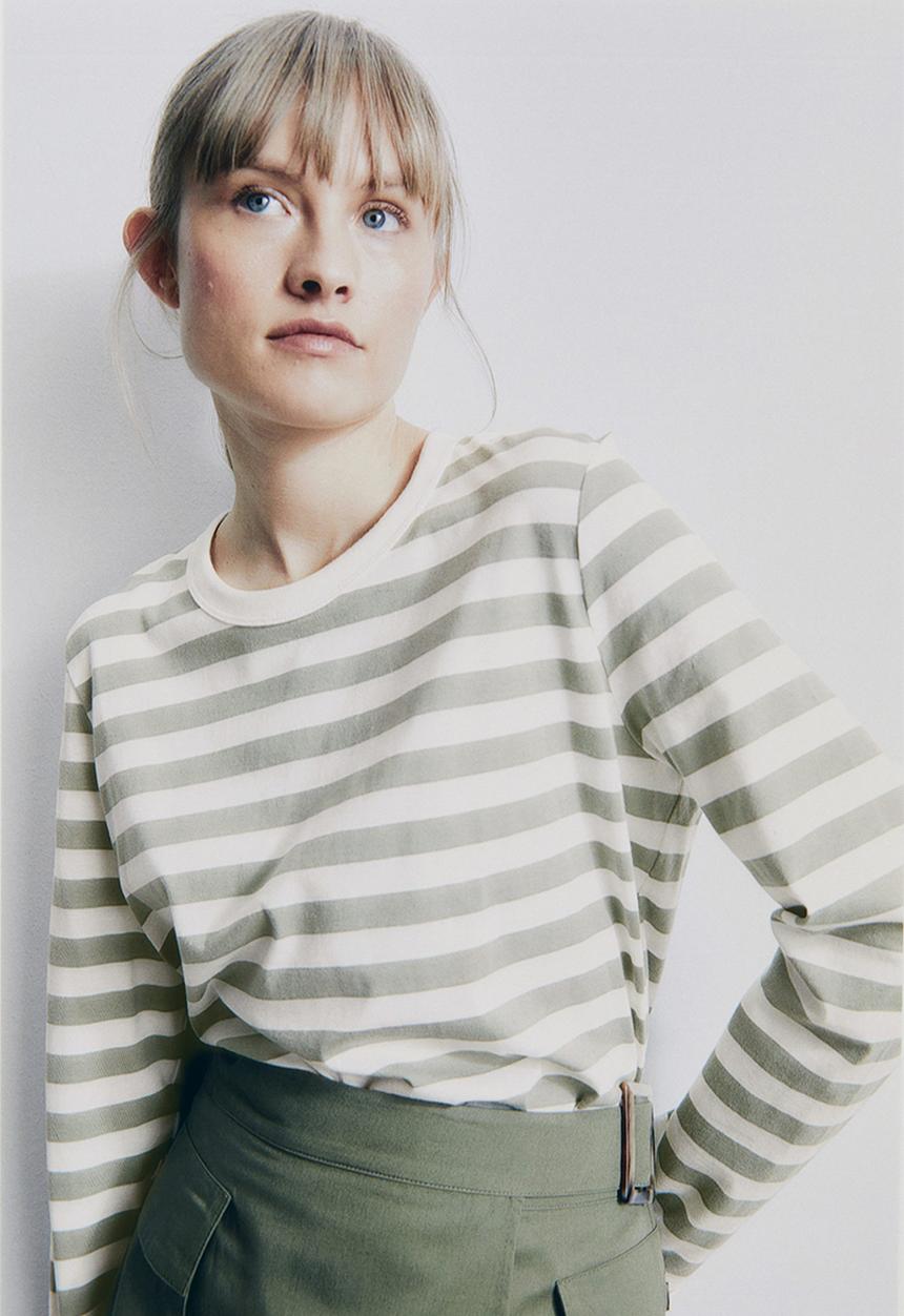 H&M - Cotton jersey top - green, multi