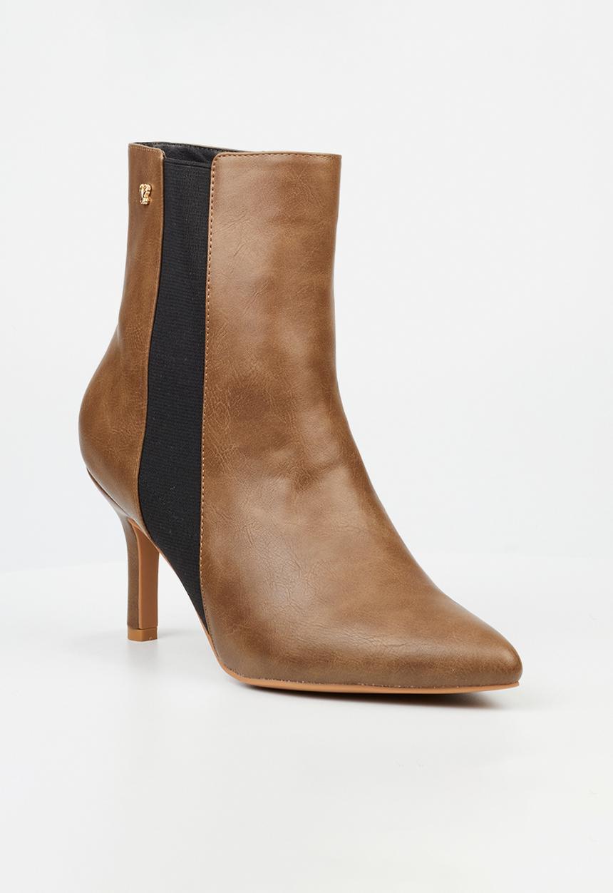 Butterfly Feet - Lively 3 kitten heel boot - taupe