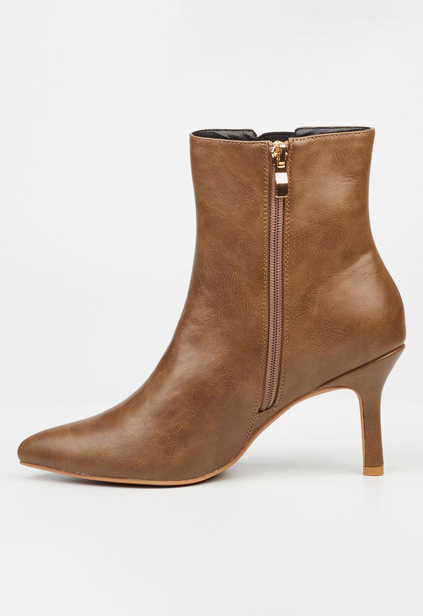 Butterfly Feet - Lively 3 kitten heel boot - taupe