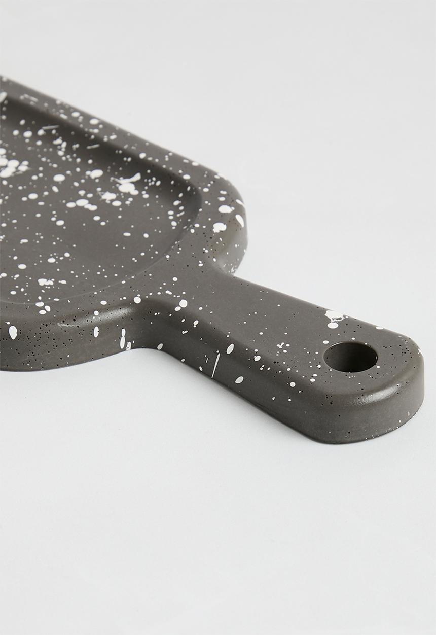 Terrazzo Home - Paddle Serving Board - Black