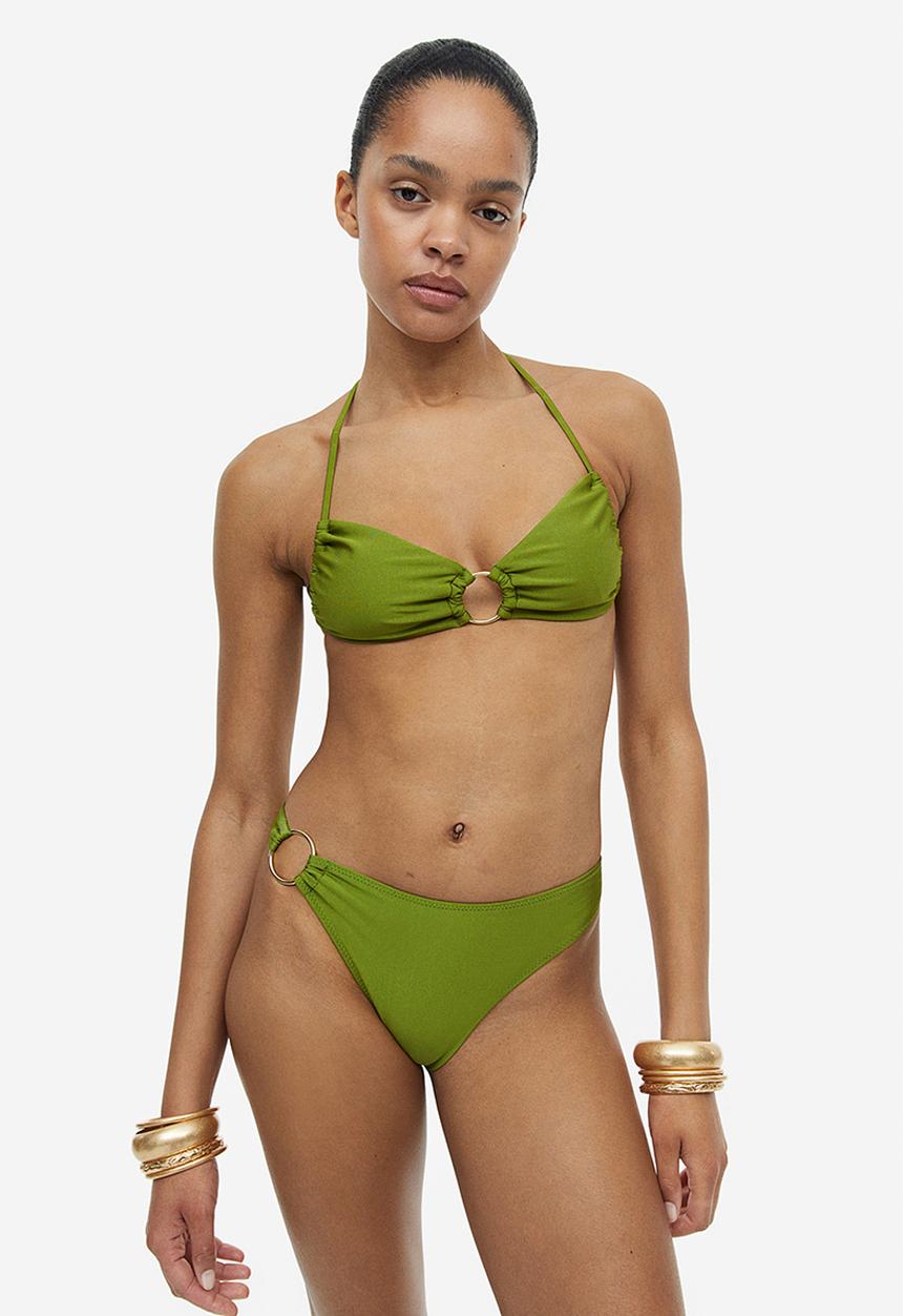 H&M - Brazilian bikini bottoms - green