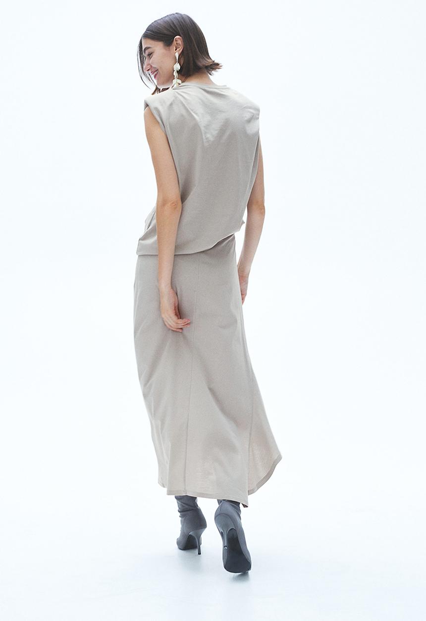 H&M - Appliquéd top - beige, grey