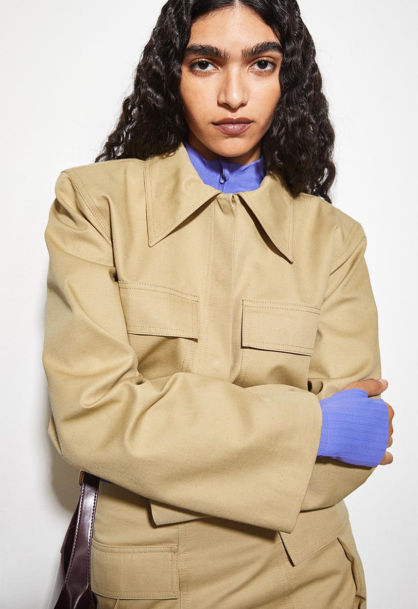 H&M - Cargo jacket - khaki green