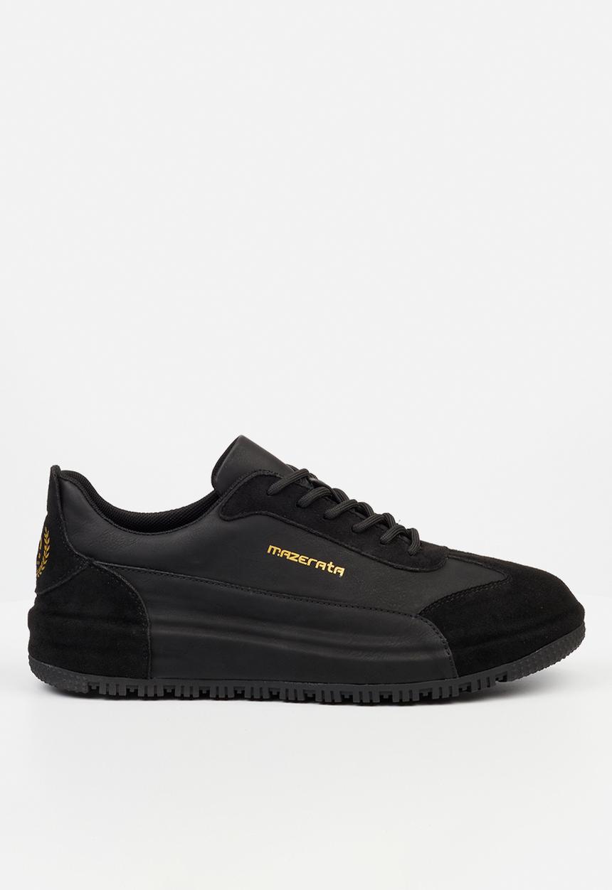 MAZERATA - Perlo 1 faux suede - black