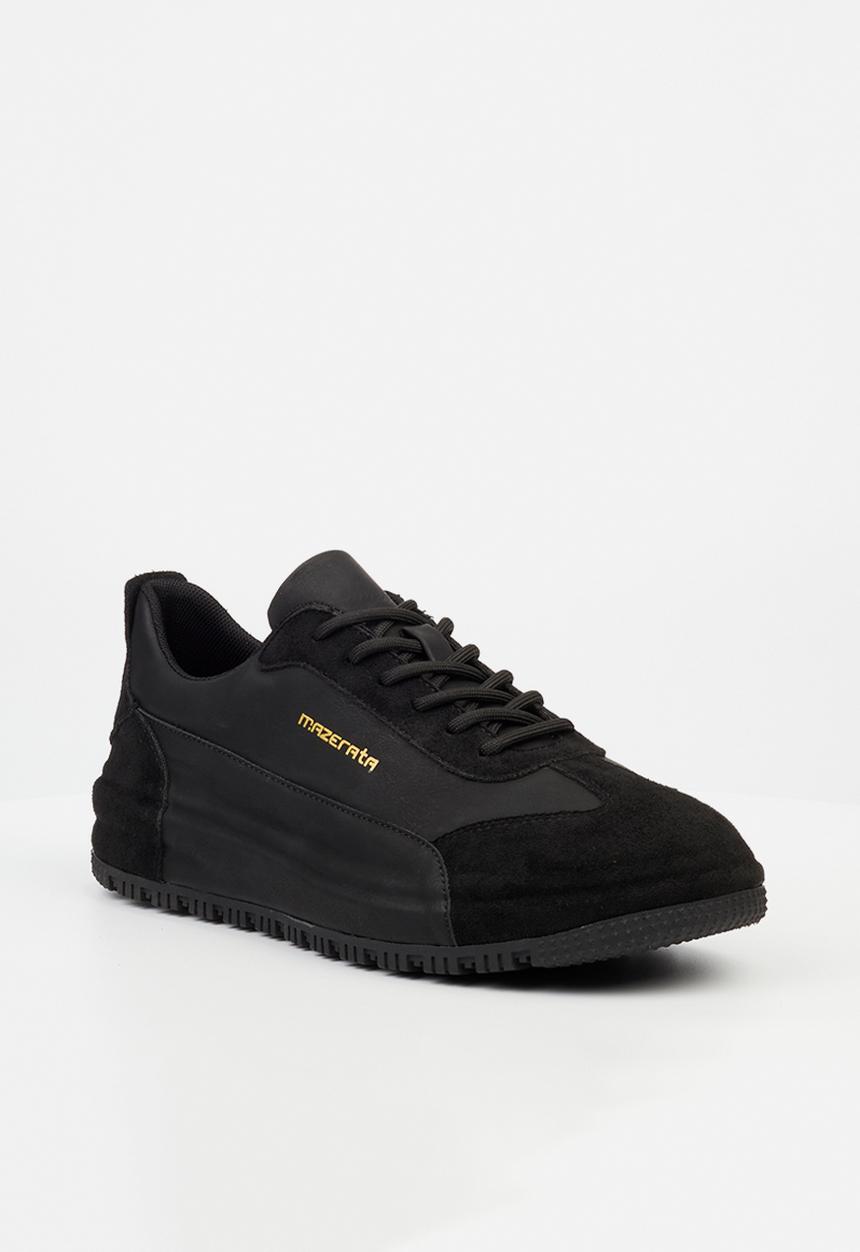 MAZERATA - Perlo 1 faux suede - black