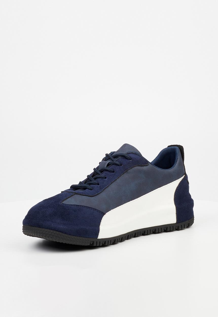 MAZERATA - Perlo 1 faux suede - navy