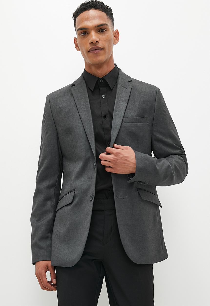 Superbalist - New Slim Fit Suit Blazer - Grey